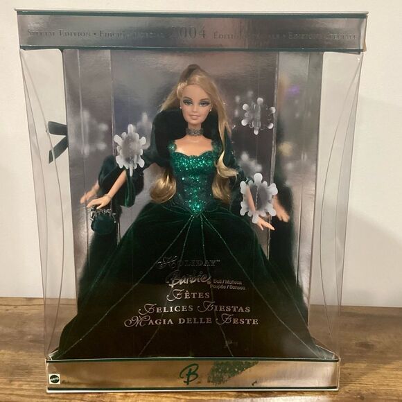 2004 special edition holiday Barbie emerald green new in box - Picture 1 of 6